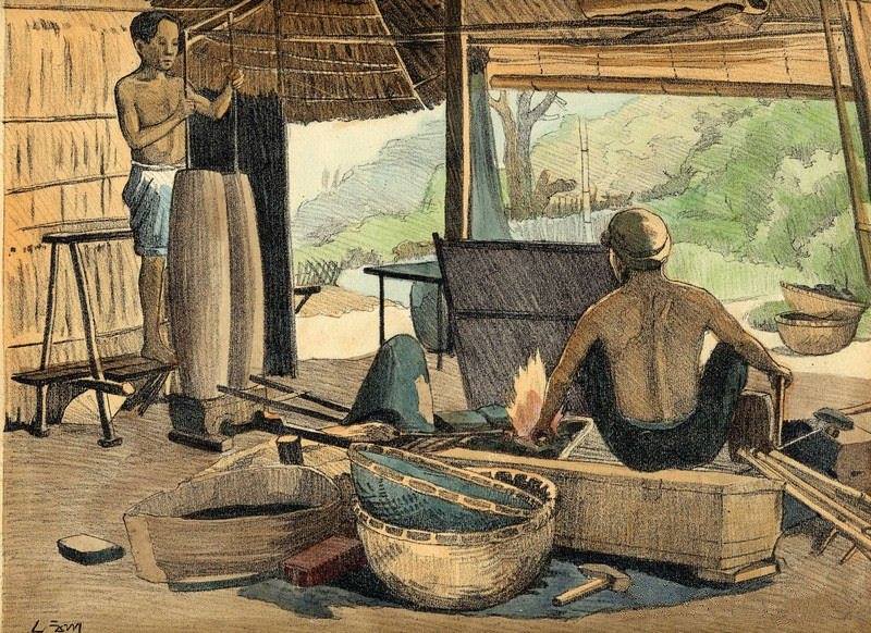Chiêm ngưỡng bộ tranh vẽ cuộc sống người Việt vào thập niên 1930 - 35