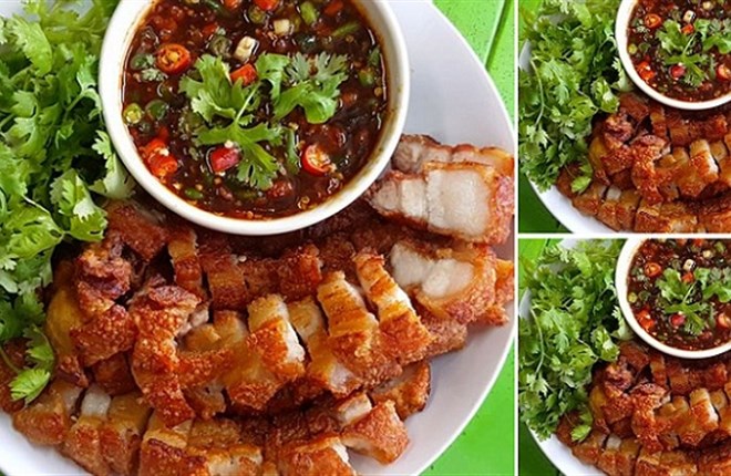Thịt chiên giòn ngon kiểu Thái