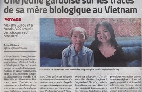 Thiếu nữ Pháp gốc Việt bị bỏ rơi kiên trì tìm mẹ ruột