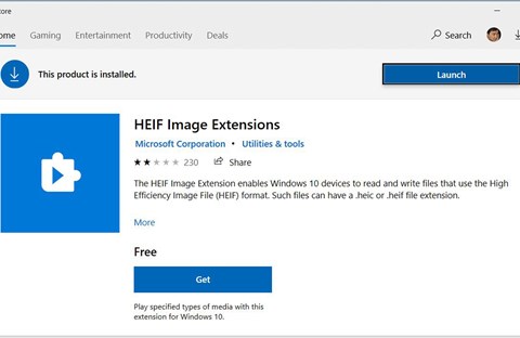 Cách mở file HEIF trên Windows 10