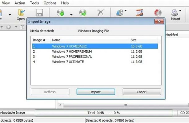 Hướng dẫn mở file WIM trong Windows  10