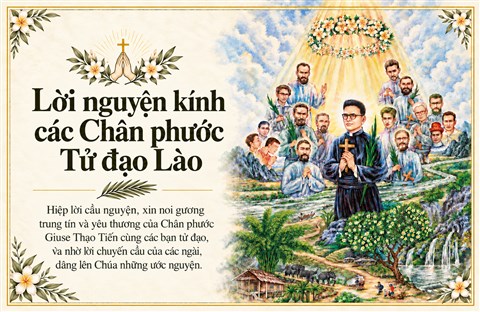 Lời nguyện kính các Chân phước Tử đạo Lào
