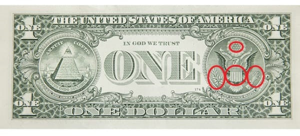 Giải mã bí ẩn các biểu tượng trên tờ 1 đôla Mỹ - 3