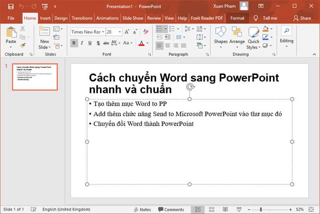 Hướng dẫn chuyển nội dung Word sang PowerPoint tự động - 8