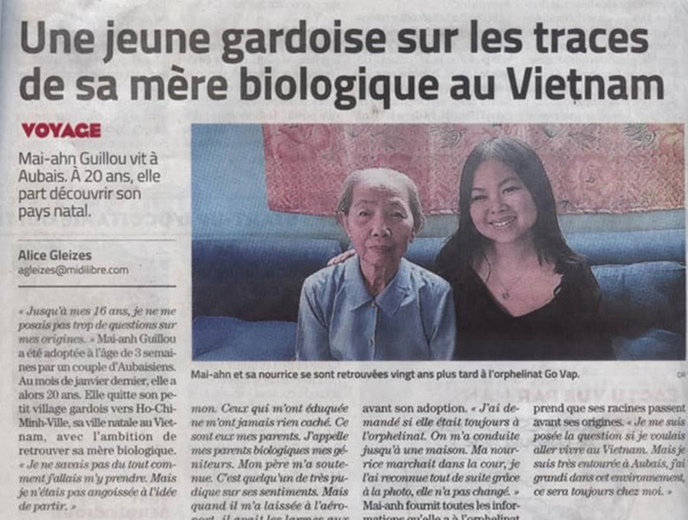 Thiếu nữ Pháp gốc Việt bị bỏ rơi kiên trì tìm mẹ ruột - 1
